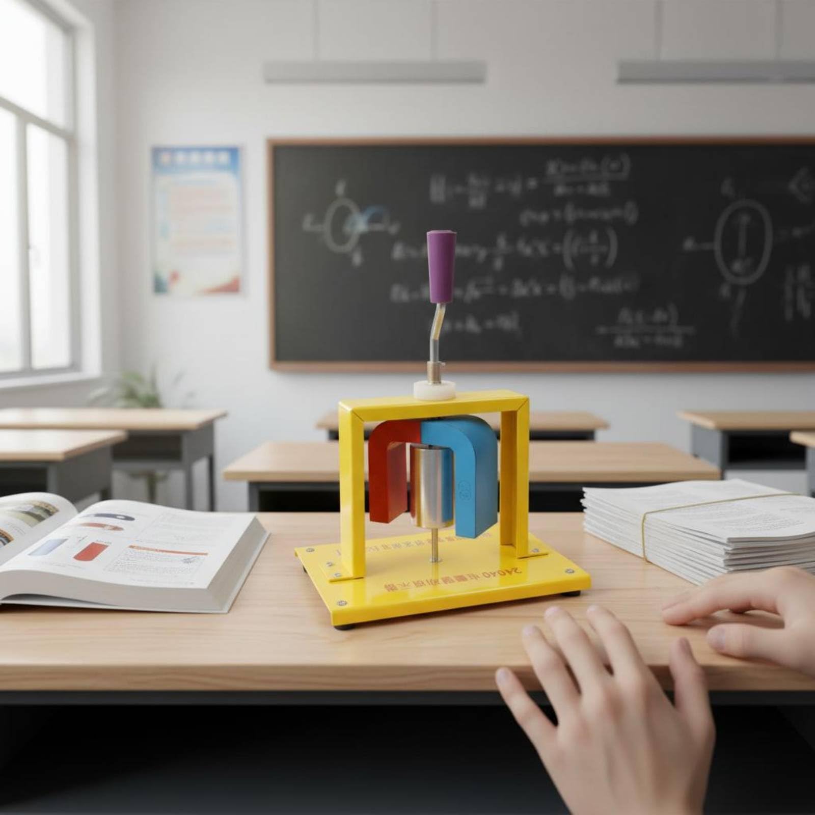 harayaa Dispositivo Dimostrazione Fisica Kit Esperimenti Elettromagnetismo Dimostratore Induzione Magnetica Correnti Parassite con di Ampere Azionamento a