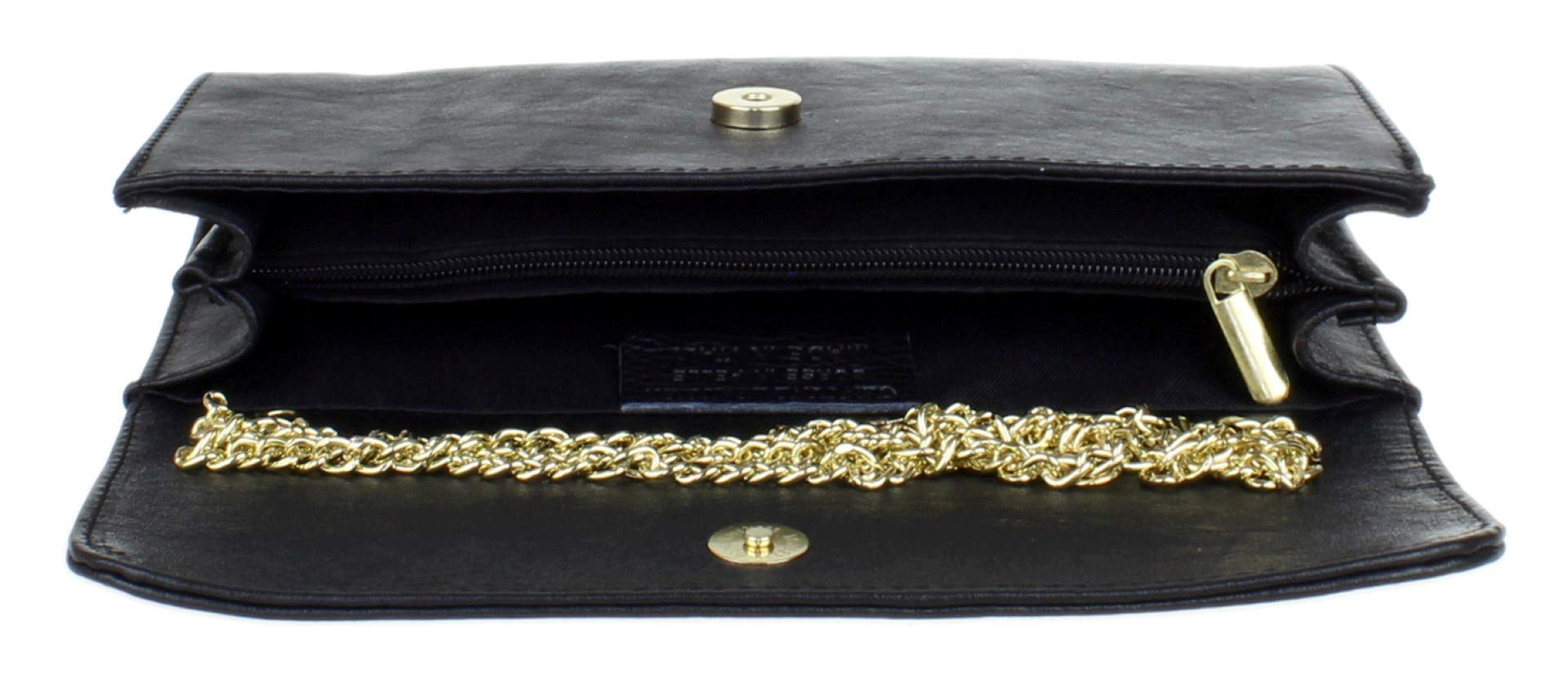 Girly Handbags Cocodrilo del ante del bolso de embrague