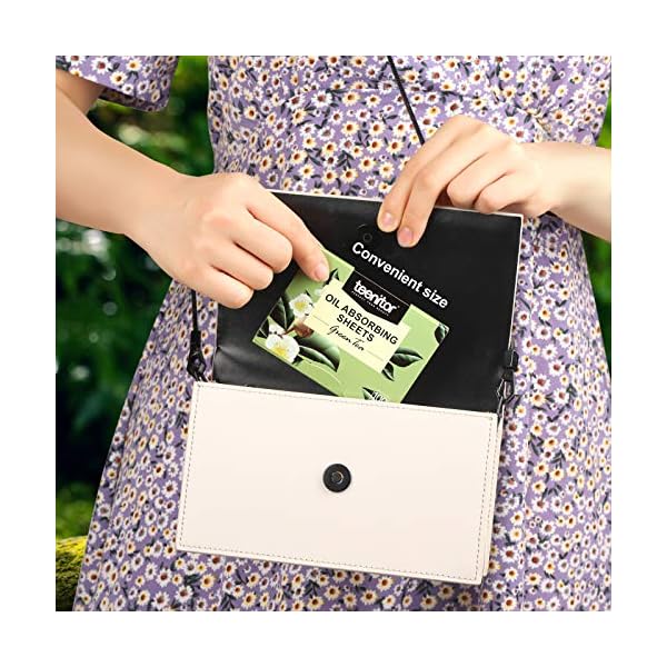Teenitor Oil Blotting Sheets for Face, 800 Sheets Oil Absorbing Sheets for Face, Natural Green Tea Blotting Paper for Oily Skin, Face Oil Sheets for Your Face Oil Wipes for Face, Oil Control Film