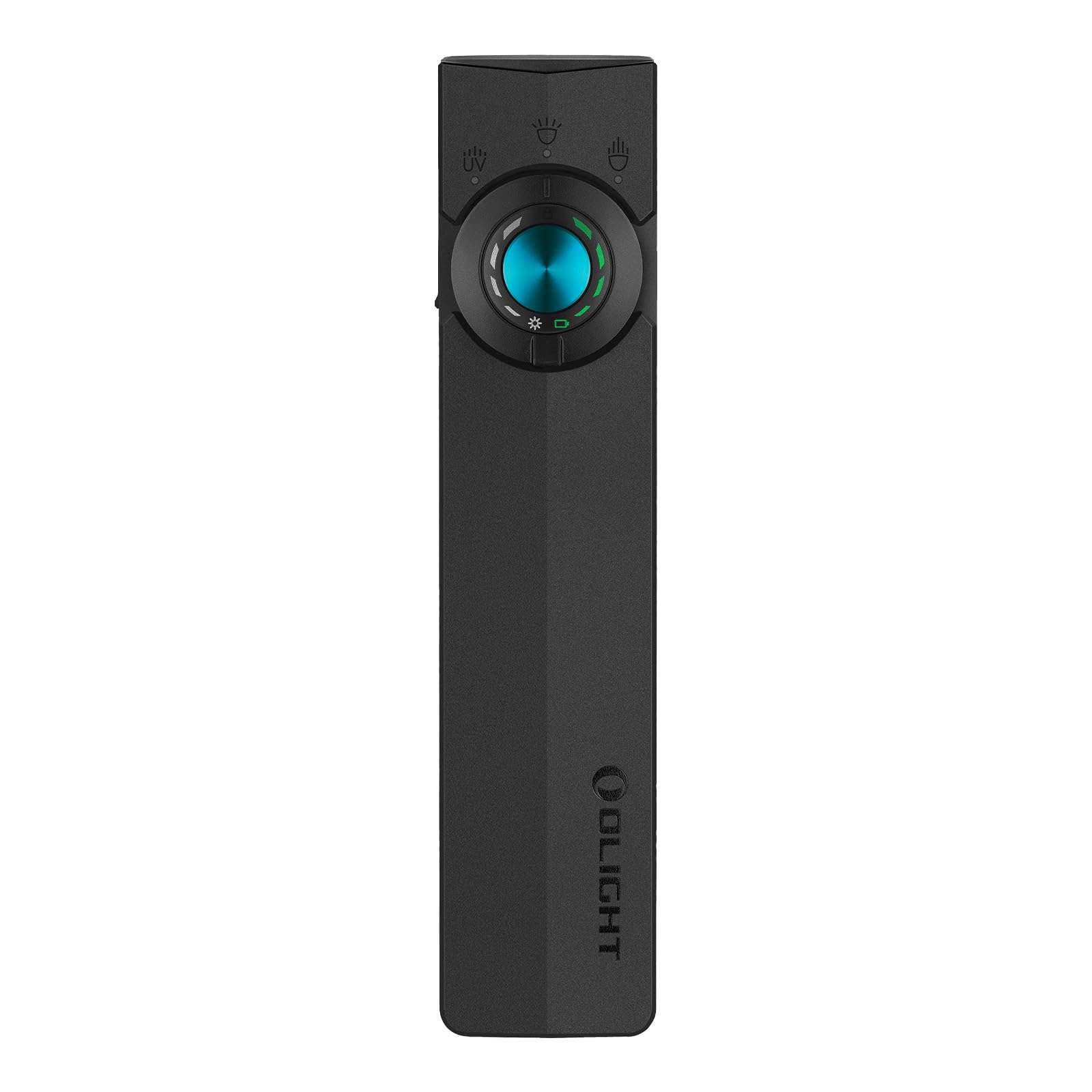 ArkPro EDC Flat Flashlight Rechargeable, Pocket Light, Black CW | Green Beam, White LED, UV Flashlight, 1500 Lumens Flash Light, USB-C Magnetic, Camping Lights, Emergency Work Outdoor Home