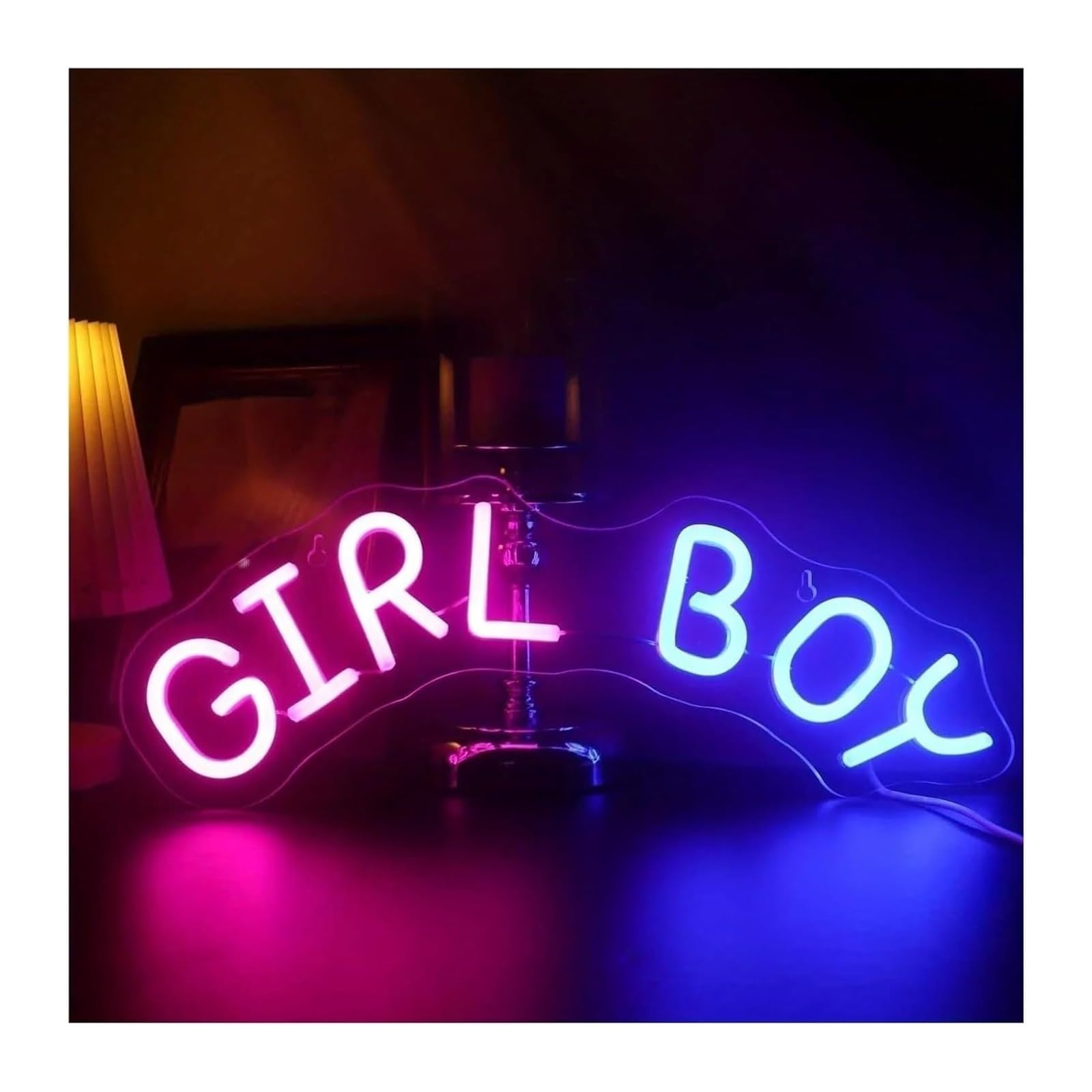 Wexxaii neon Light Sign Girl Boy for neon Sign Dimmable LED for Wall Decor for Room Party Bar Shop Hotel Restaurant 42cm×16cm