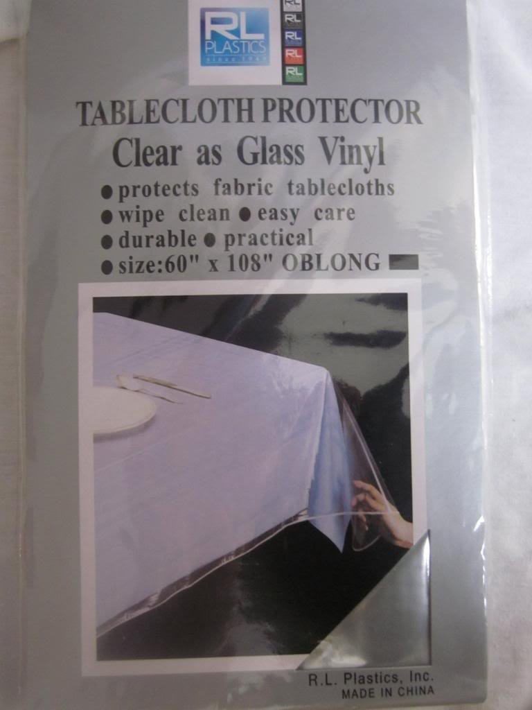 RL Plastics Clear Plastic Tablecloth, 60-Inch, Round