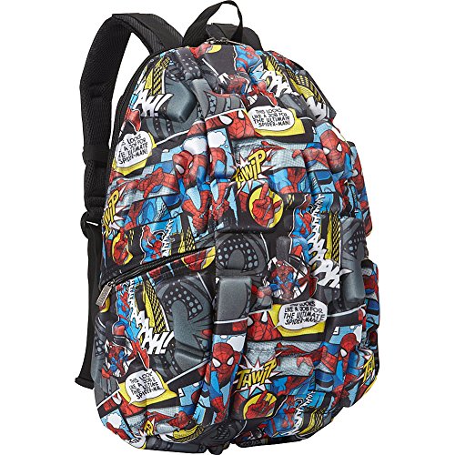 Madpax Marvel Spiderman Comic Strip Backpack, Multi/Black, One Size