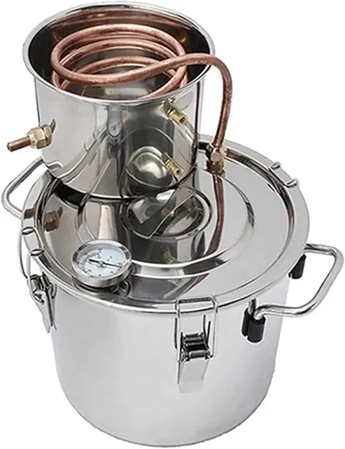 Distillateur d'huiles essentielles en cuivre 8L - Kit professionnel pour débutants