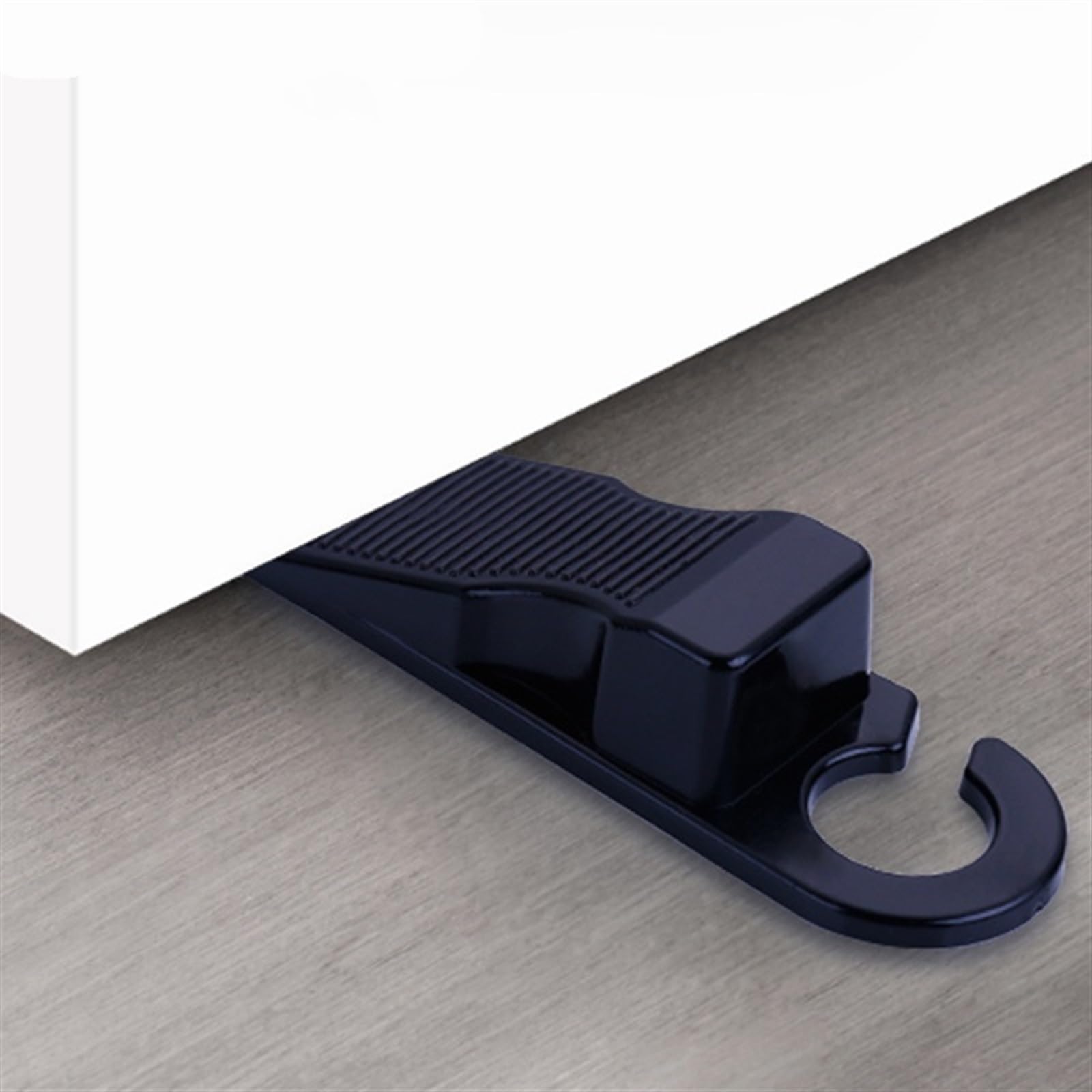 Tope de puerta móvil a prueba de pinchazos, tope de puerta práctico, tope de puerta de seguridad, tope de puerta de plástico suave sin perforaciones, 1 pieza(Brown)