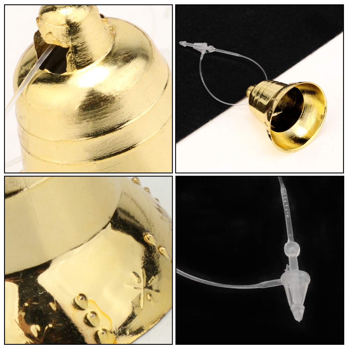 Alipis – 50 Clochettes Décoratives Pendentifs Pour Noël – Suspensions Petites Grelots Pour Sapin, Ambiance Festive