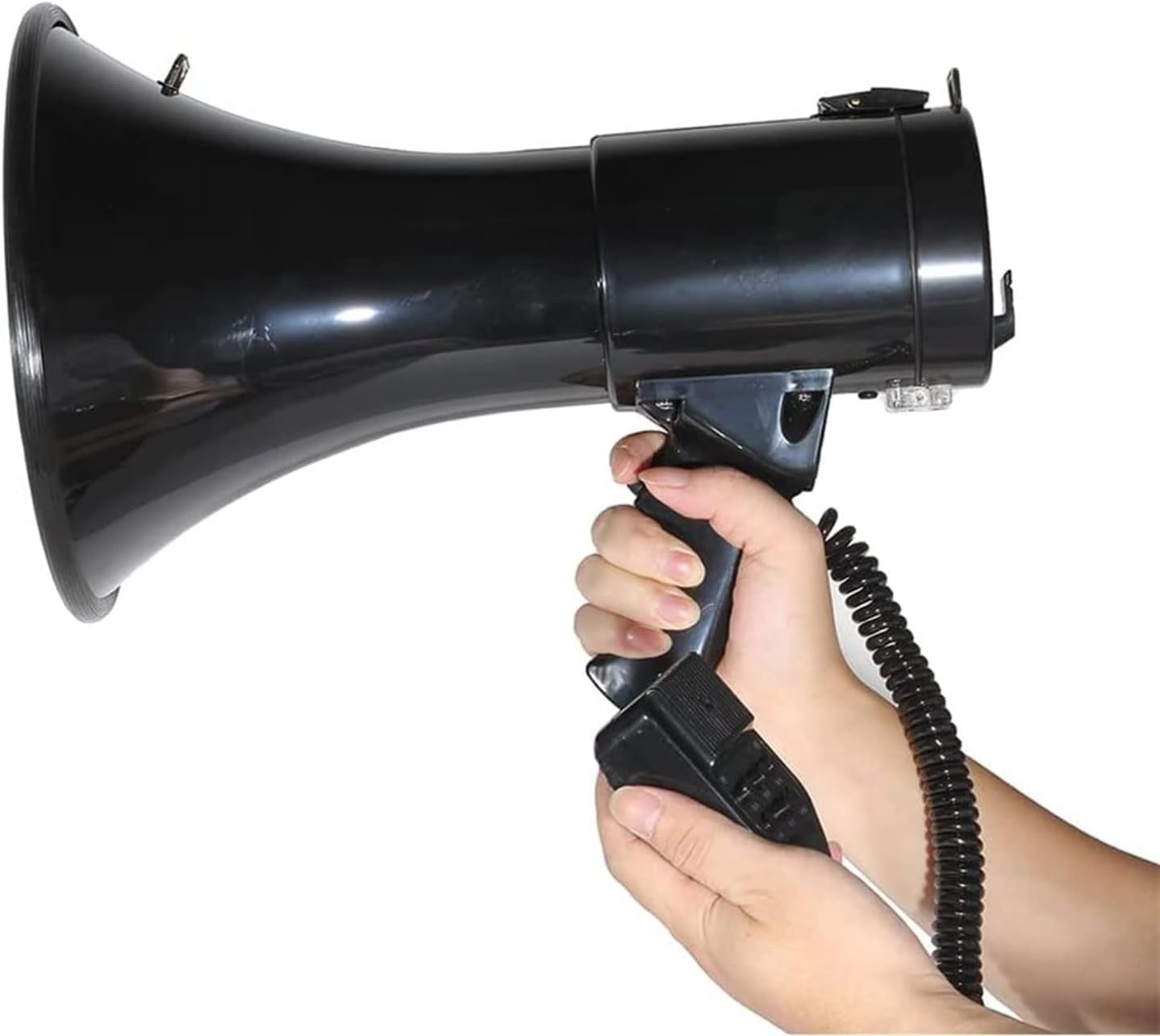 Portable Megaphone Portable Megaphone Speaker Hand Megaphone Loud Recording Horn Tour Guide Speakers Loud Volume Built-in Siren for Any Outdoor Sports Speaker Siren Bullhorn