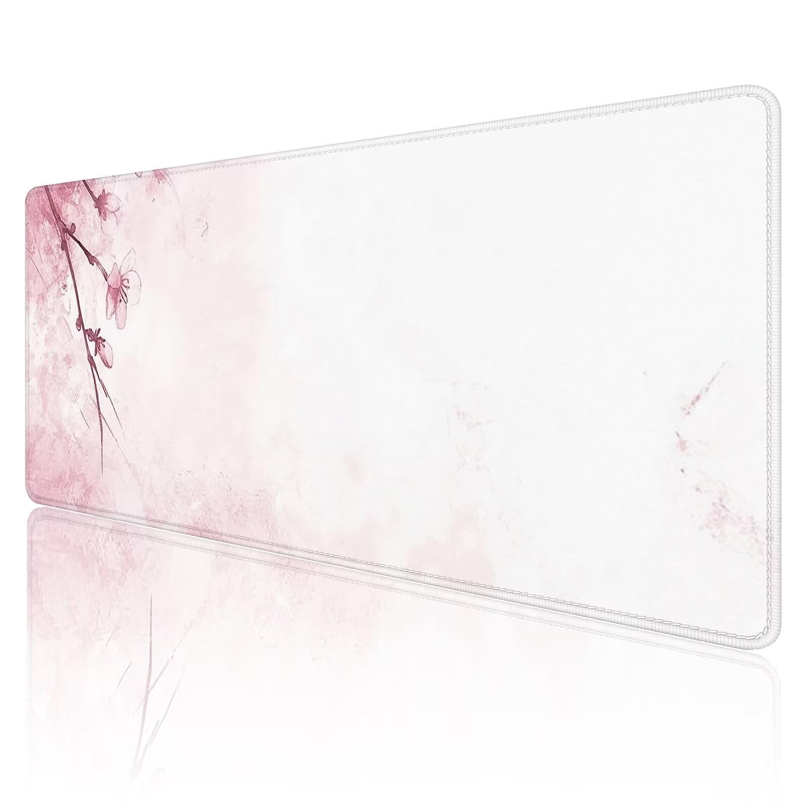 Tapis de Souris de Jeu Vert Tapis de Souris XXL 1600x800x3mm Mignon Tapis Souris Gaming Grand, avec Bords Surpiqués et Base en Caoutchouc AntidéRapant Surface, AméLiore La PréCision et La Vitesse