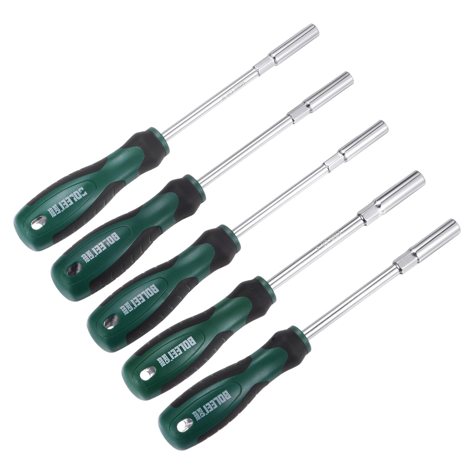 QUARKZMAN 5/5,5/6/7/8 sztuk metrycznych kluczy nasadowych 5 mm CR-V niemagnetyczna końcówka trzonki sześciokątne klucz nasadowy śrubokręt z antypoślizgowym uchwytem