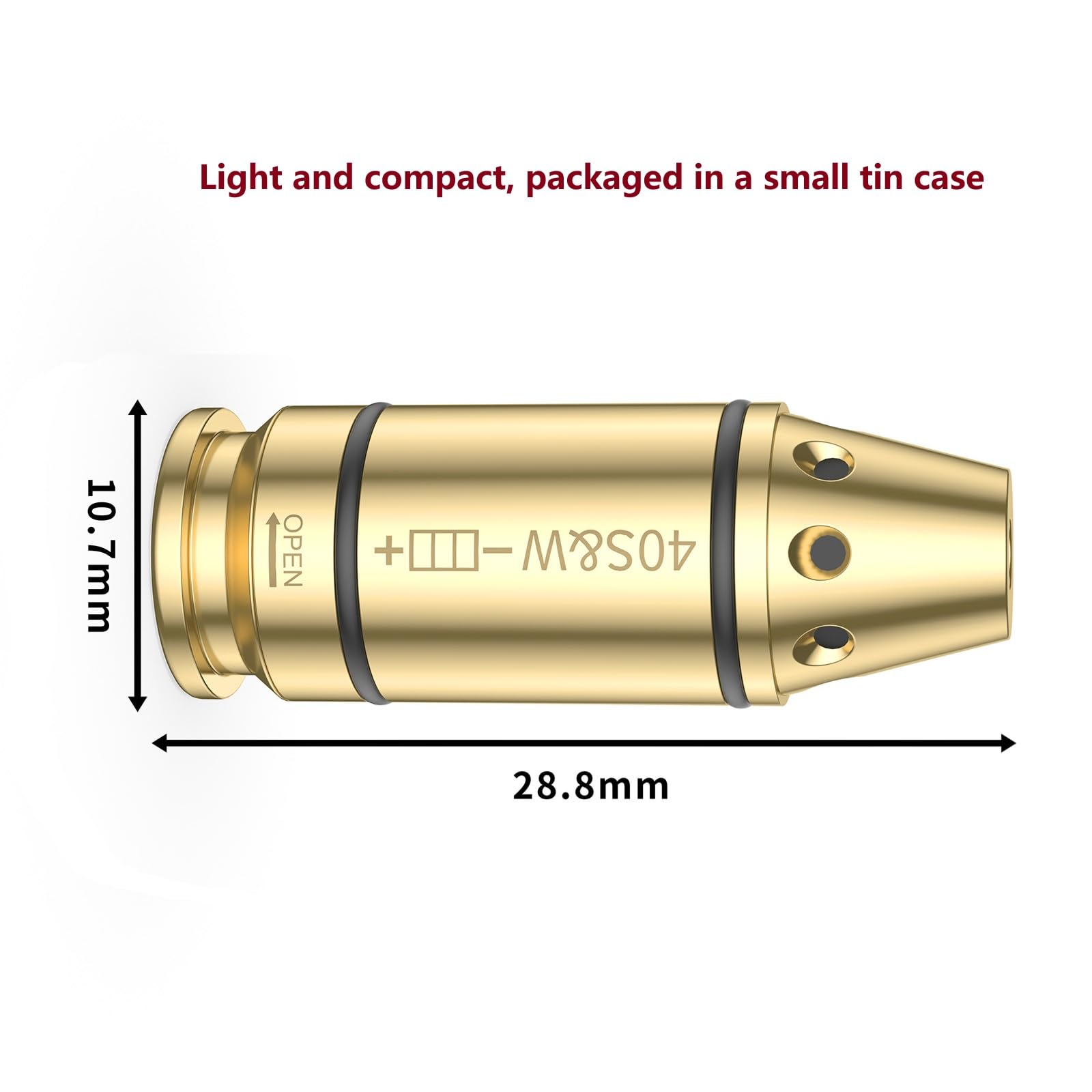 Verpdot Bore Sight Kit 9mm and Bore Sight for .40S&W Red Dot Boresighter Red Laser Bore Sight with Batteries
