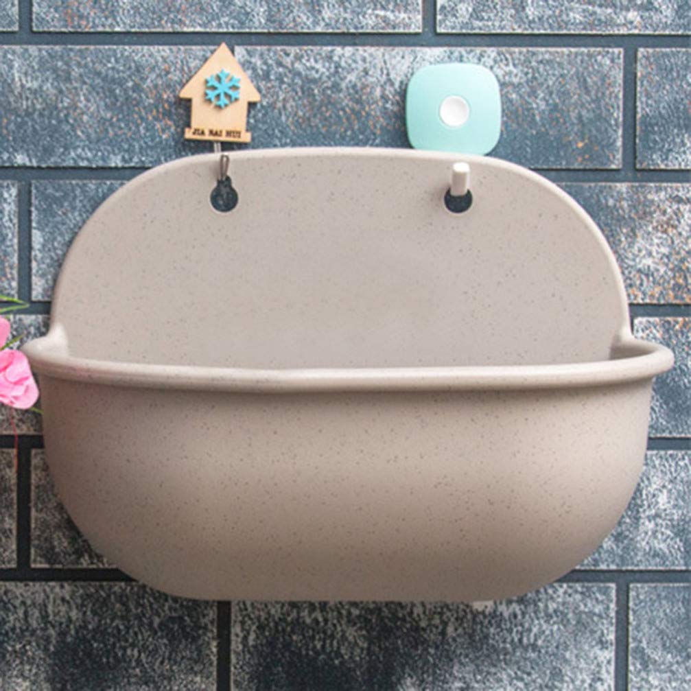 Cabilock Wall Mount Flower Box Succulent Air Plant Wall Pot Decorative Mounted Flower Container for Home Indoor Outdoor