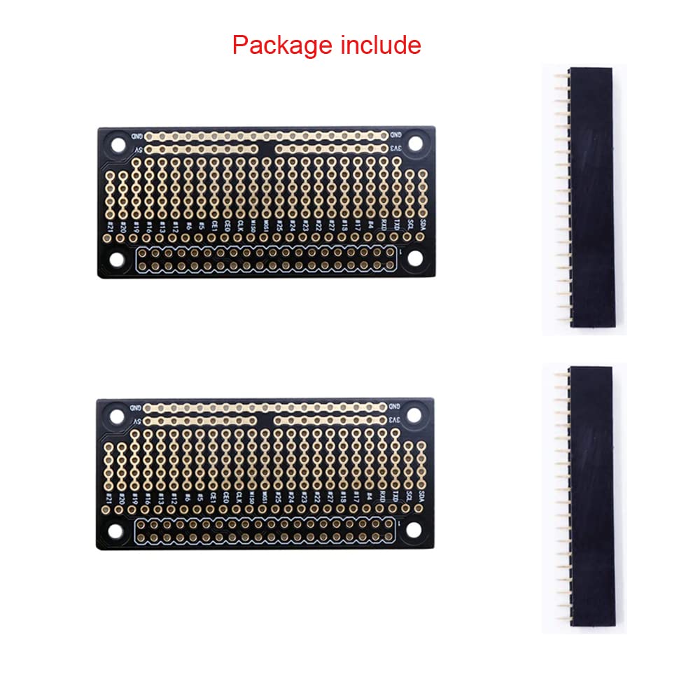 Amazon.co.jp: Treedix 2個 GPIO プロトボード ブレッドボードハット