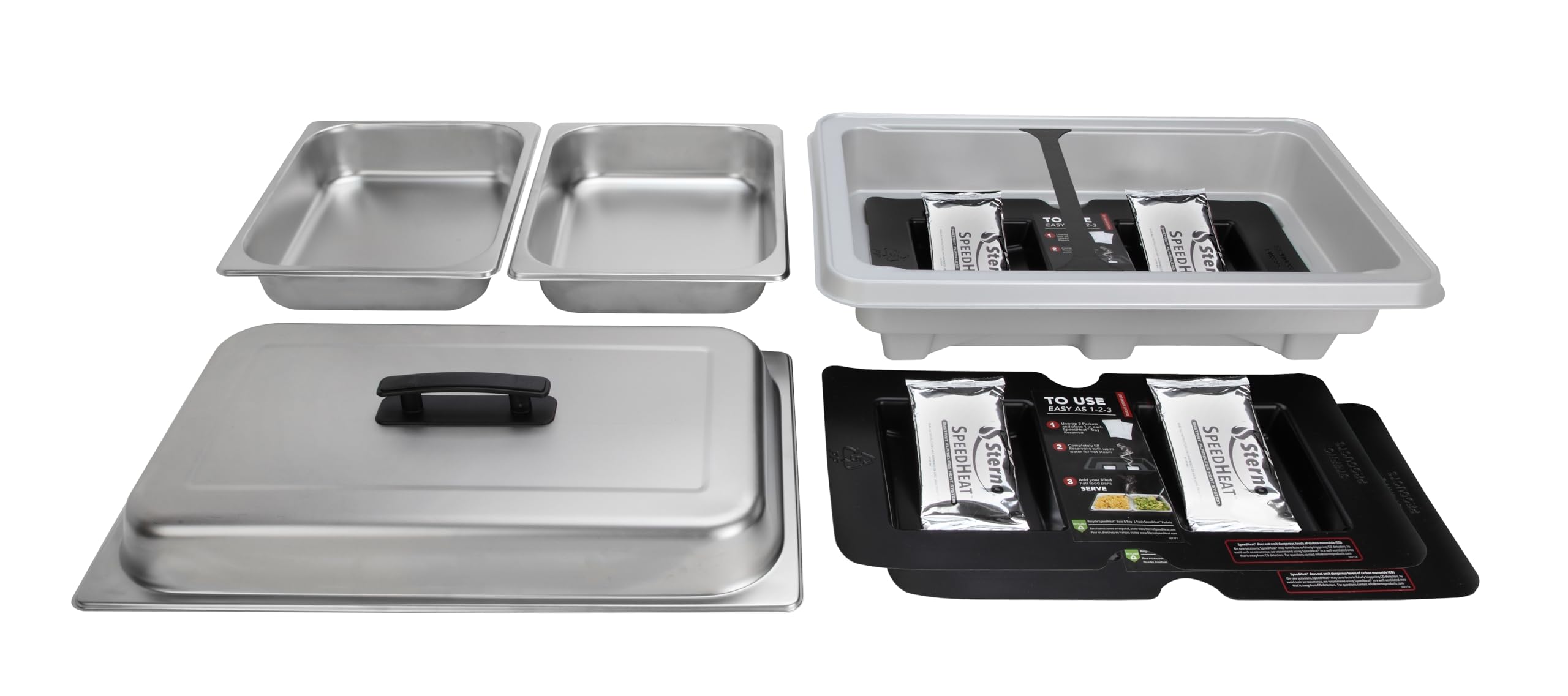 Sterno SpeedHeat Flameless Buffet Chafer Set