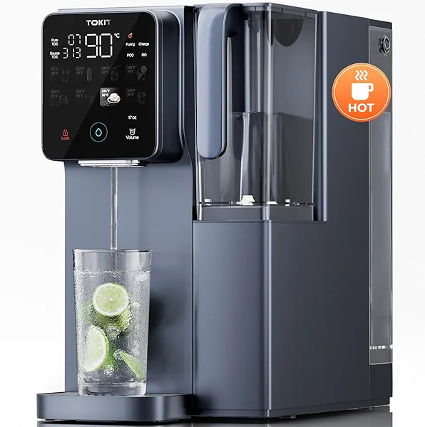 TOKIT T1 Pro Reverse Osmosis Water Filter Countertop, NSF/ANSI 58, RO Whole House Water Filter System with Alkaline Remineralization Filter and Instant Heating Tech, No Installation