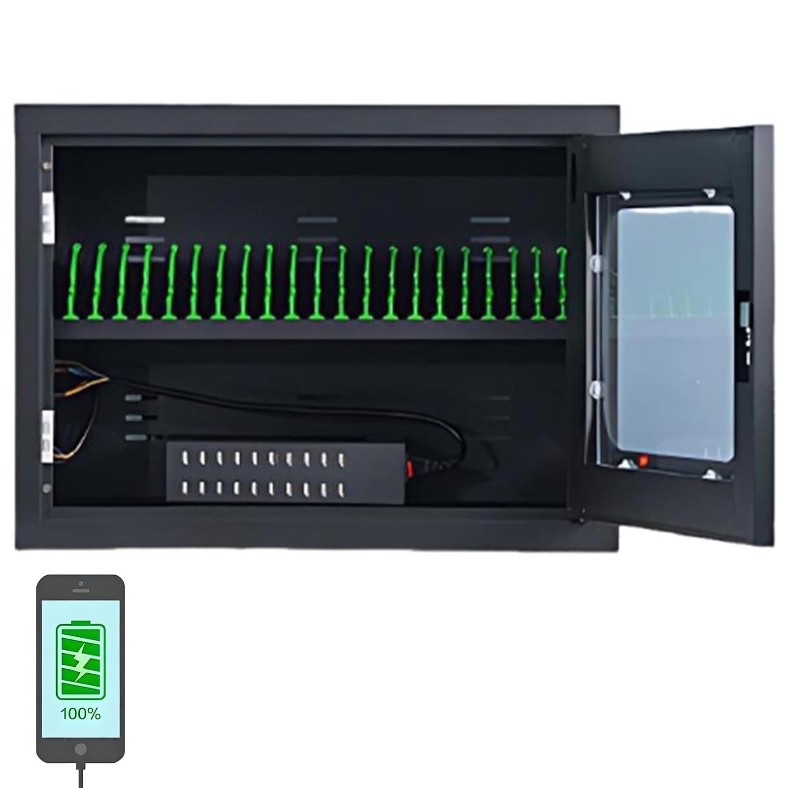 GTHTUHFD Smartphone Charging Cabinet With Rechargeable Usb Storage, 30-Slot Mobile Phone Locker For Schools, Churches, And Airports,20slots
