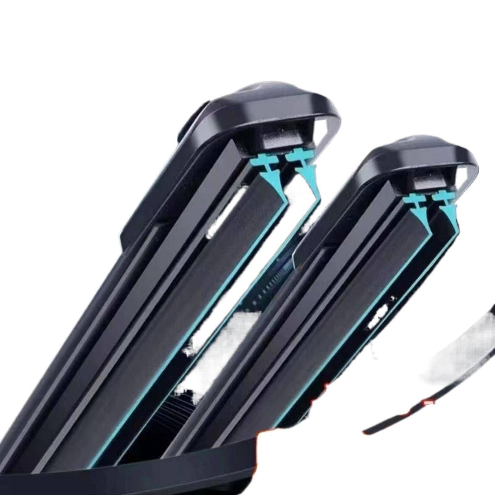 Double adhesive strip wiper blade boneless windshield wiper for car multifunctional boneless double layer rubber bar wiper blade Universal, 1