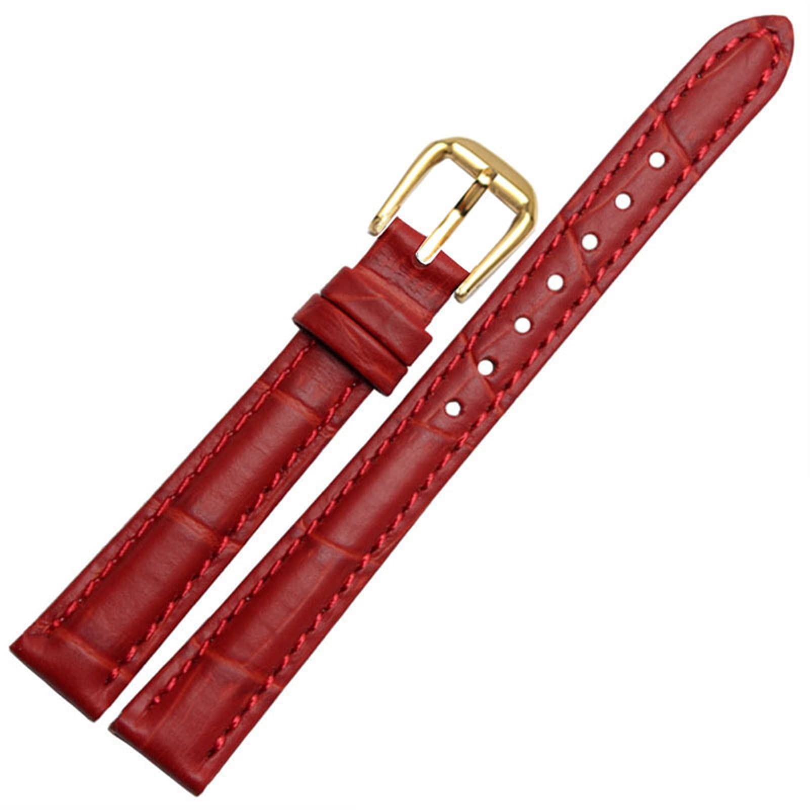 Correa de reloj de cuero blanco de 10mm antialérgica para evitar rozaduras en niñas 6