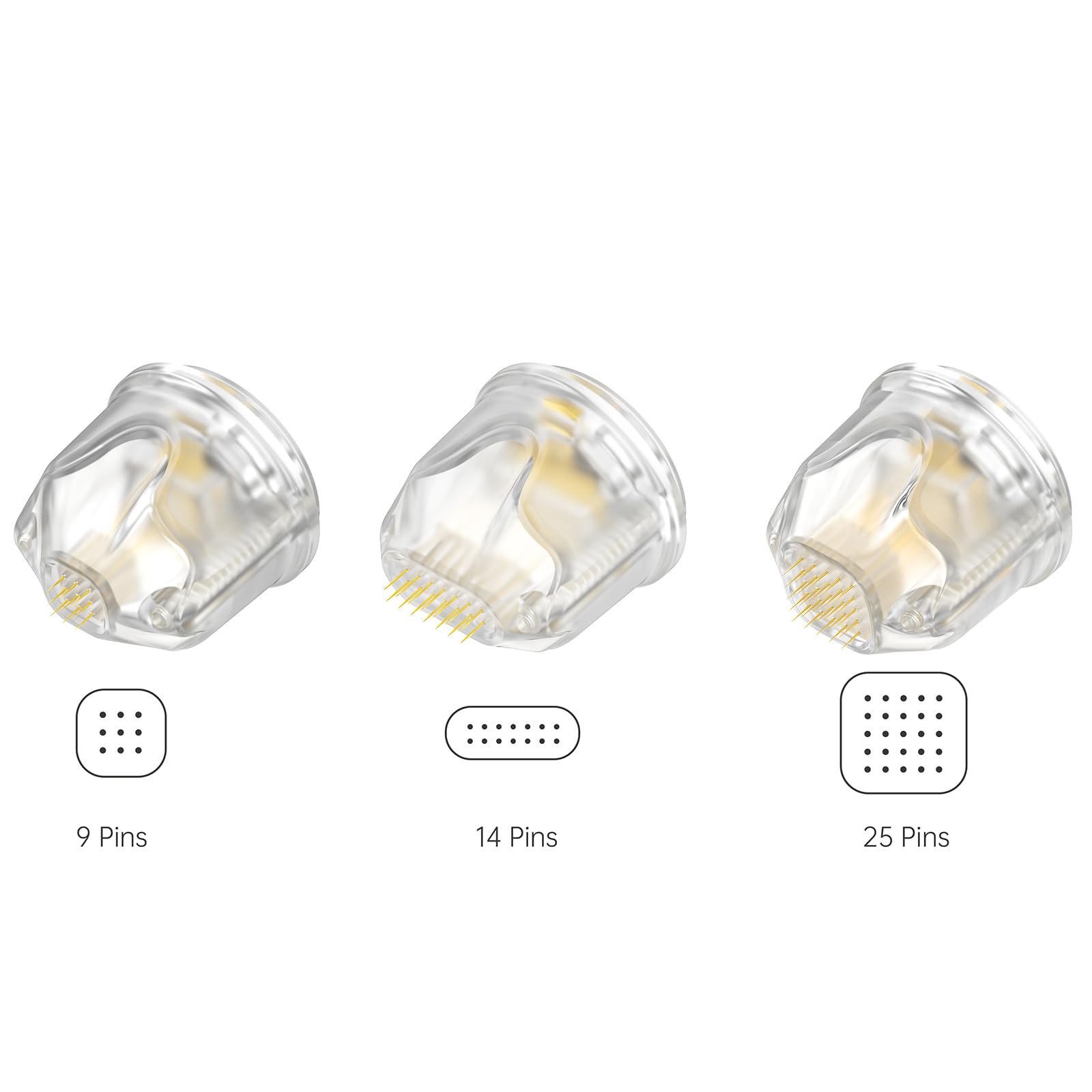 10 Stück Q1S/Q2 Cartridges 9 Pins für die Behandlung von kleinen, lokalen Hautproblemen wie Aknenarben - Authentische Ersatzkartuschen fit Q1S/Q2 (10 Stück, 9 Pins)