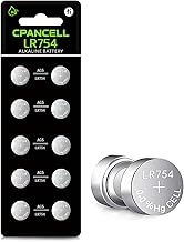 CPANCELL 10 x AG5 LR754 309 393 SR754 SR754 Alkaline Button Cell Batteries