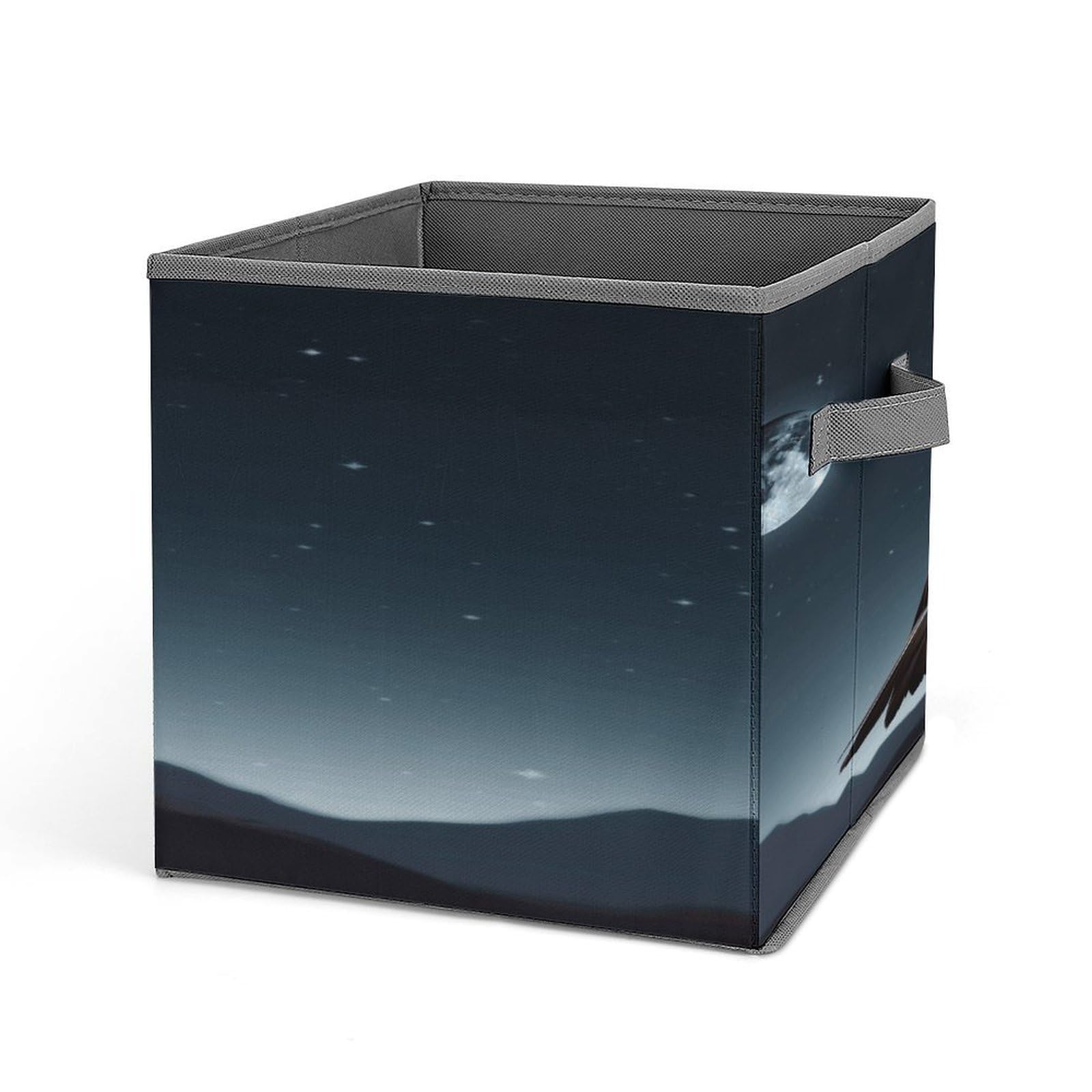 Fodpand Style Eagle Under The Stars Storage Cubes Foldable Decorative Fabric, Storage Bins Baskets With Handles, Closet Organizers And Storage For Home, Office,Closet, Clothes