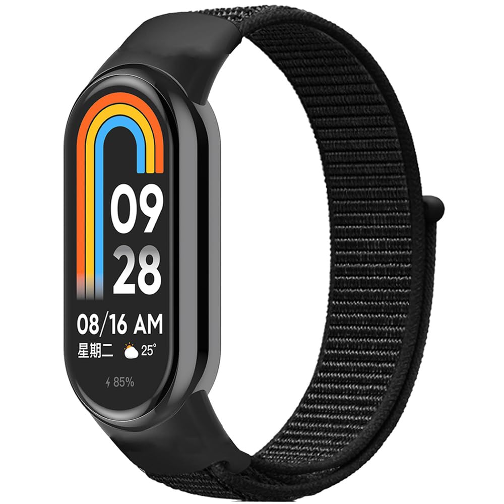 Oddychający Sport Pasek do Xiaomi Smart Band 10/8, Nylon Paski Bransoletka Pasek do Zegarka do Xiaomi Smart Band 9