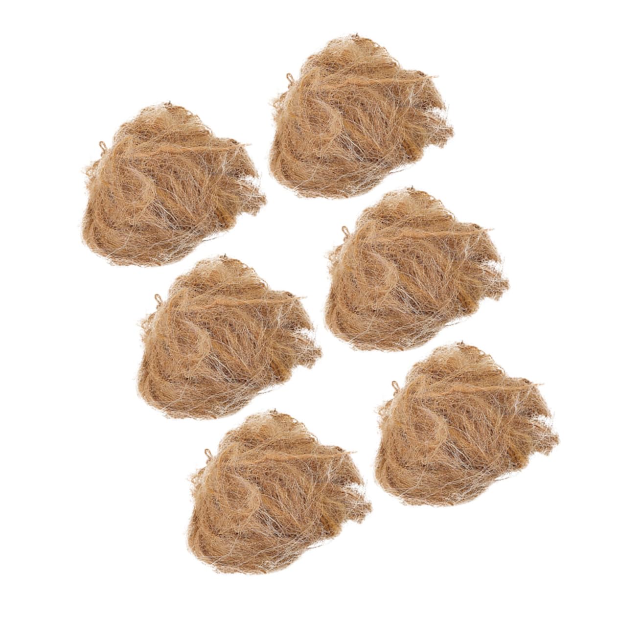 Levemolo 6pcs Jute Fire Starters Natural Portable Fire Igniters for Camping BBQ Outdoor Survival Lightweight