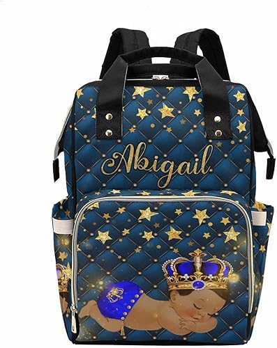 Miniatura 3 de M YESCUSTOM Mochila de pañales con nombre personalizado, mochila de lactancia personalizada para mamá, mochila de viaje personalizada para mamá,