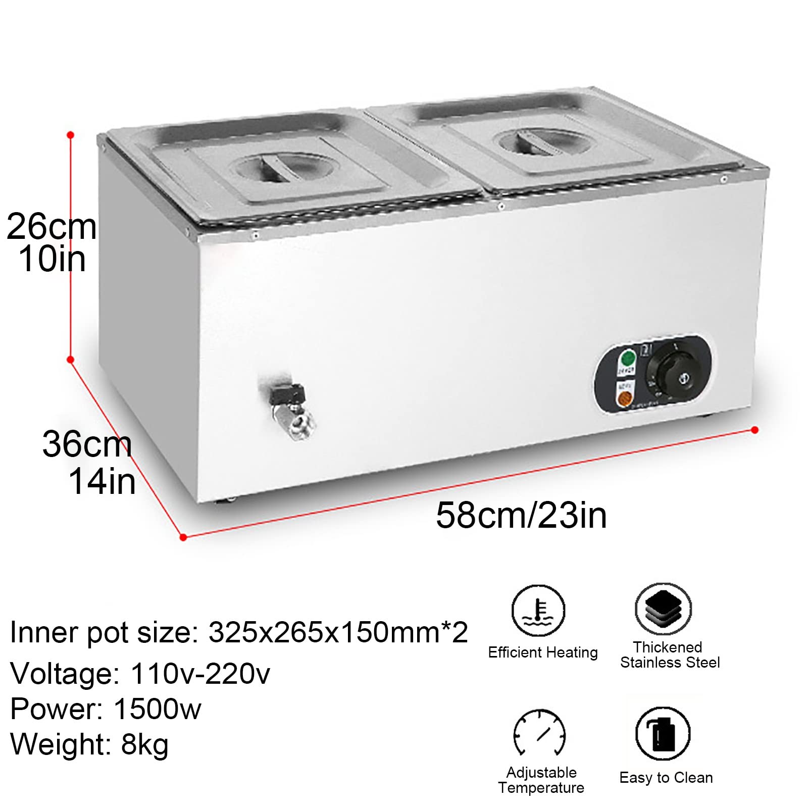 Amazon.co.jp: 電気フードウォーマー、2/3/4/6パン業務用電気