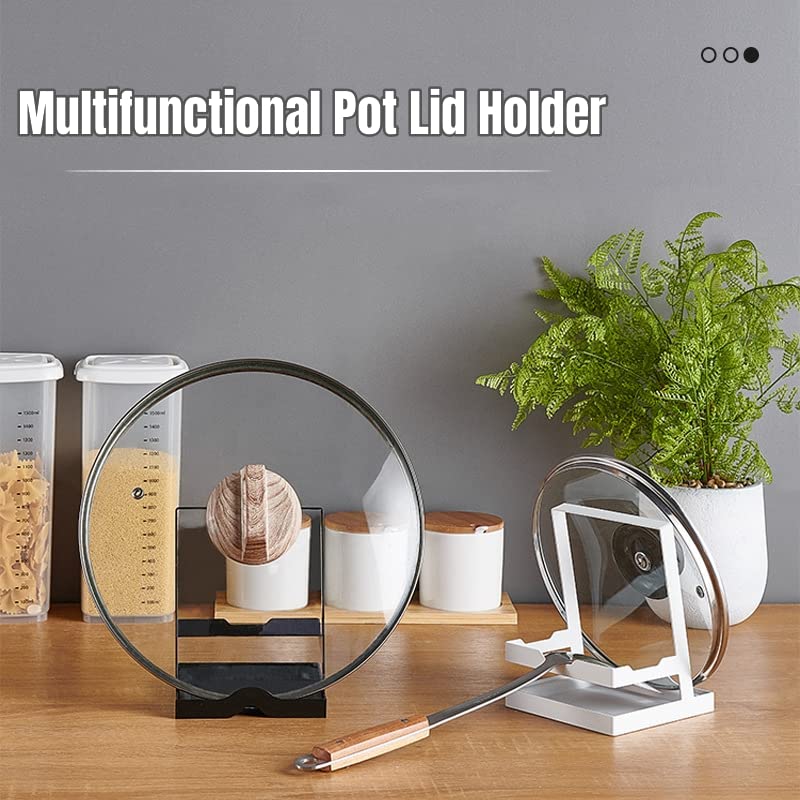 STARRY G Repose-ustensiles De Cuisine Avec Support De Couvercle, Support De Couvercle De Casserole, Repose-cuillère De Cuisine Avec égouttoir, Support De Rangement Pour Louches, Pinces, Spatule