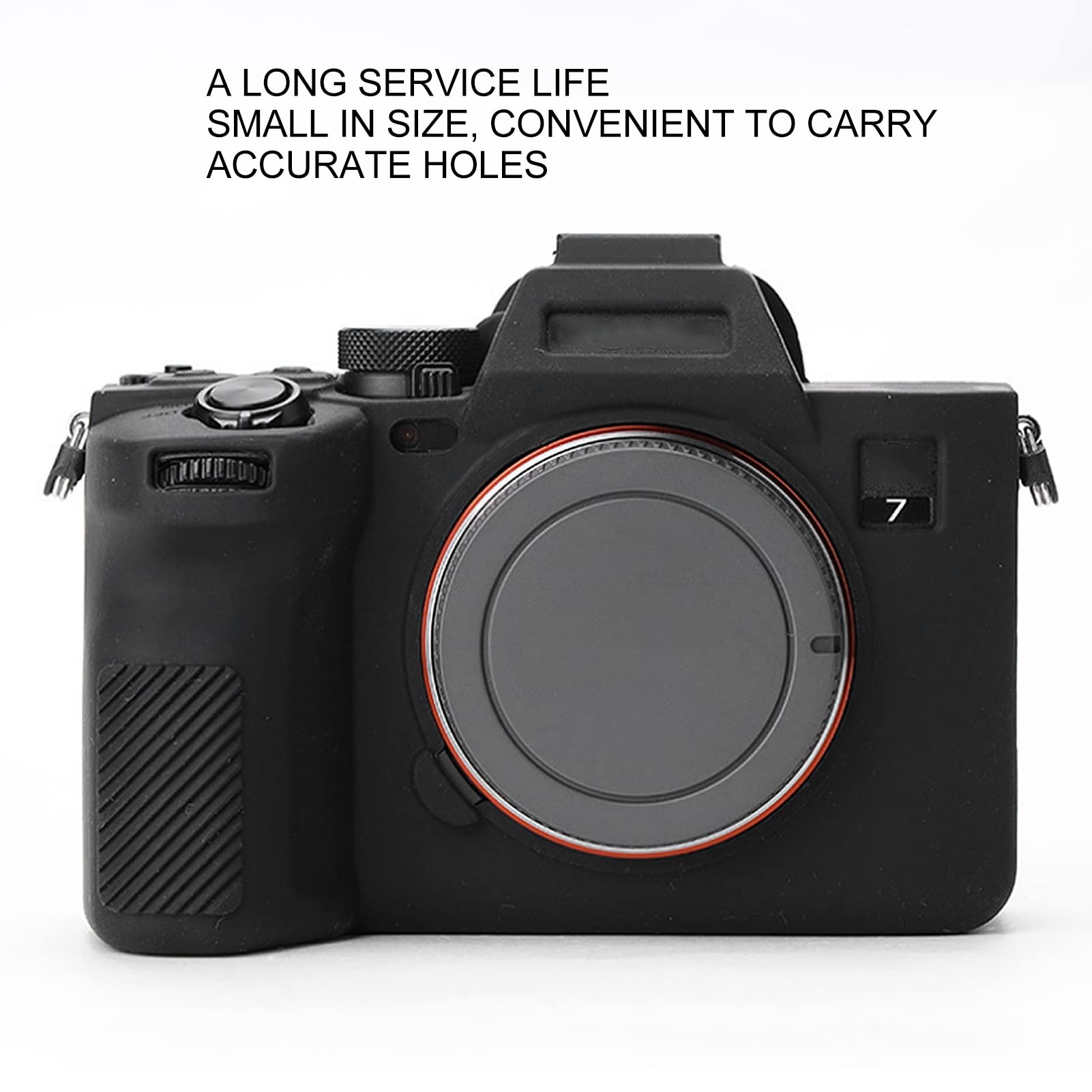 Cover in Morbida Pelle in Silicone con Resistenza Ai Graffi Antiscivolo, Impugnatura Comoda, Protezione Migliorata e Ritagli Precisi per Fotocamera Digitale M50 M50II (BLACK