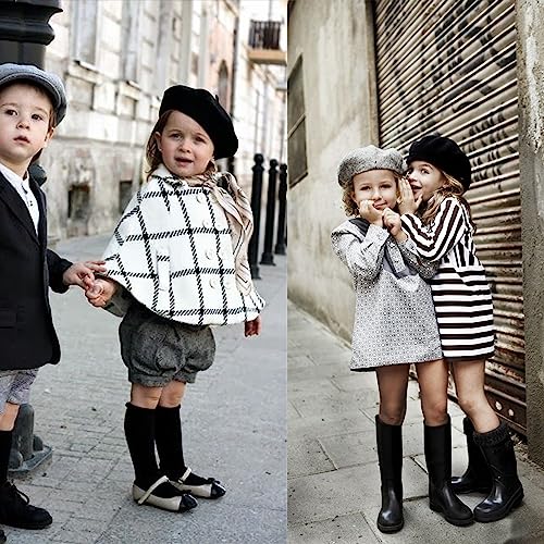 IZUS Toddler French Berets Wool-Blend Artist-Beanie-Cap Solid-Warm Painter-Hat 4-8T for Unsex-Babies Fancy Party/Mime Acc3