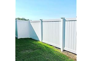 White Vinyl Fence Panels 6ft x 8ft