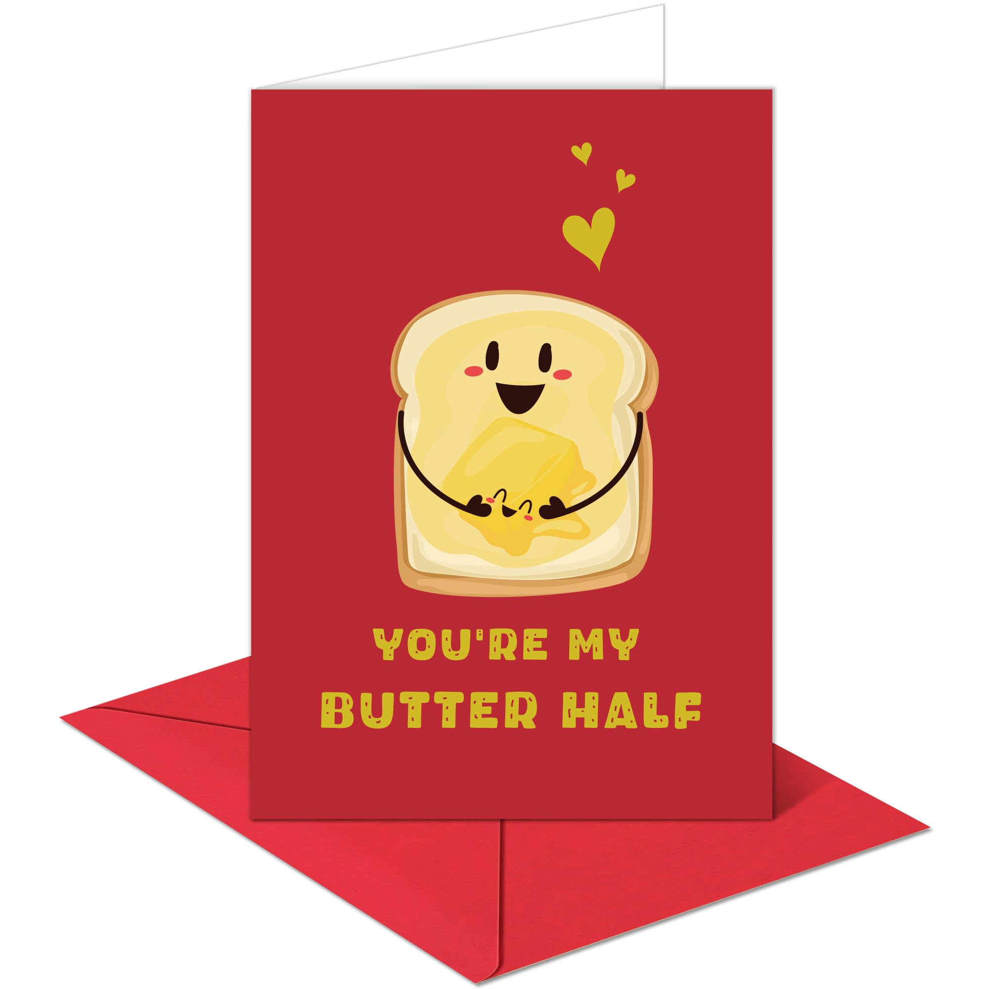 Anvianthor Valentines Day Card for Husband - 5 x 7 in Funny Valentine Card for Wife, Cute Valentine Cards for Boyfriend Girlfriend Fiance Lover,