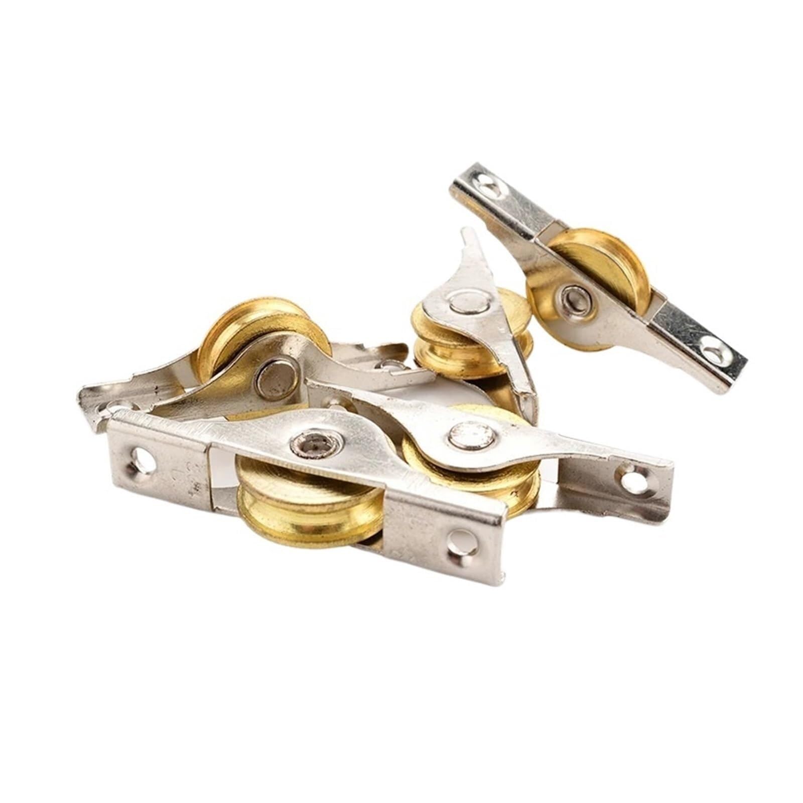 Wangshaowei One Color Shower Door Rollers 4Pcs Sliding Door Roller Cabinet Copper Caster Wheel Pulley Runners For Wardrobe Window