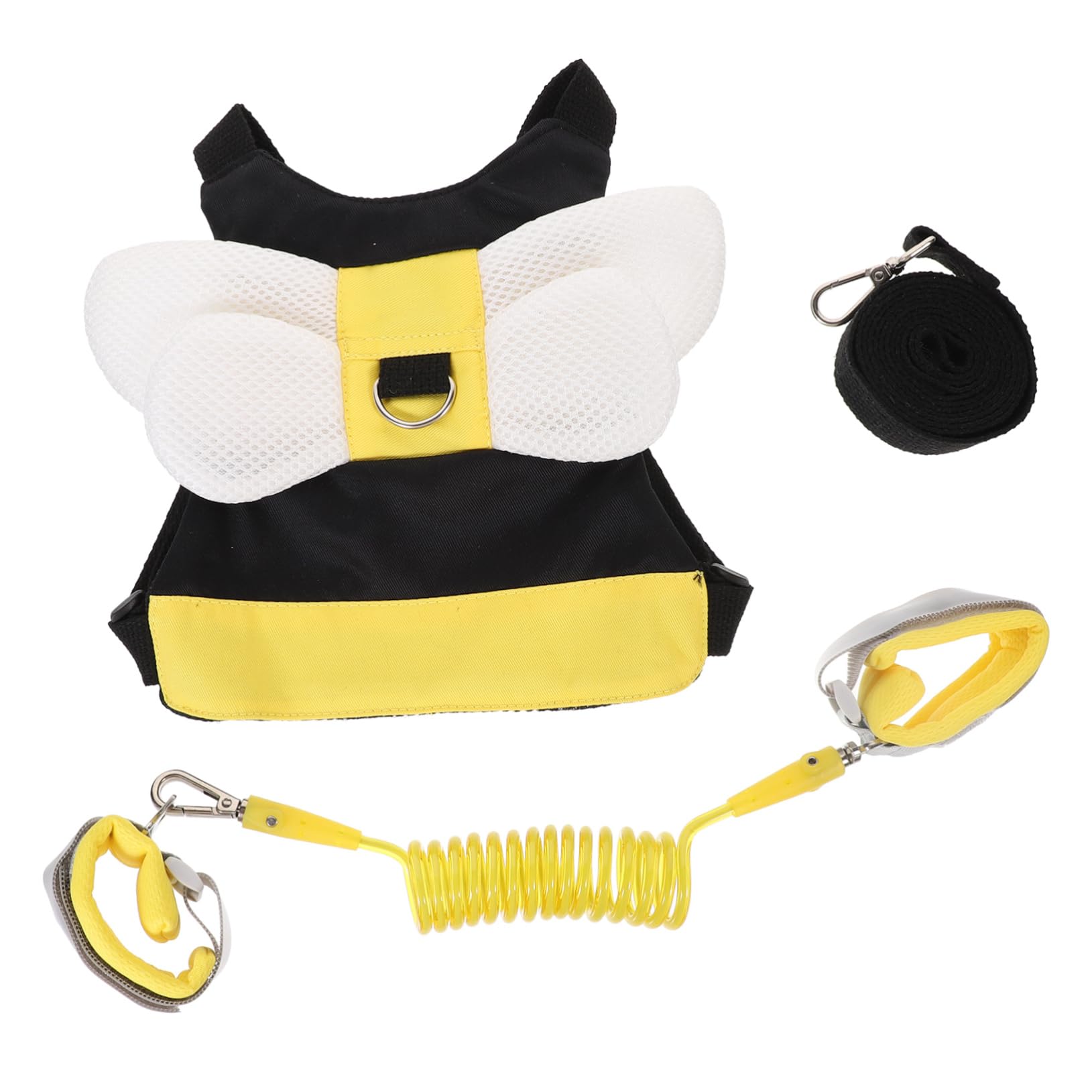 RORPOIR 1 Set Walking Backpack Harness with Anti Lost Wrist Link Safety Leash for Includes Spiral Wristband for Outdoor Adventures