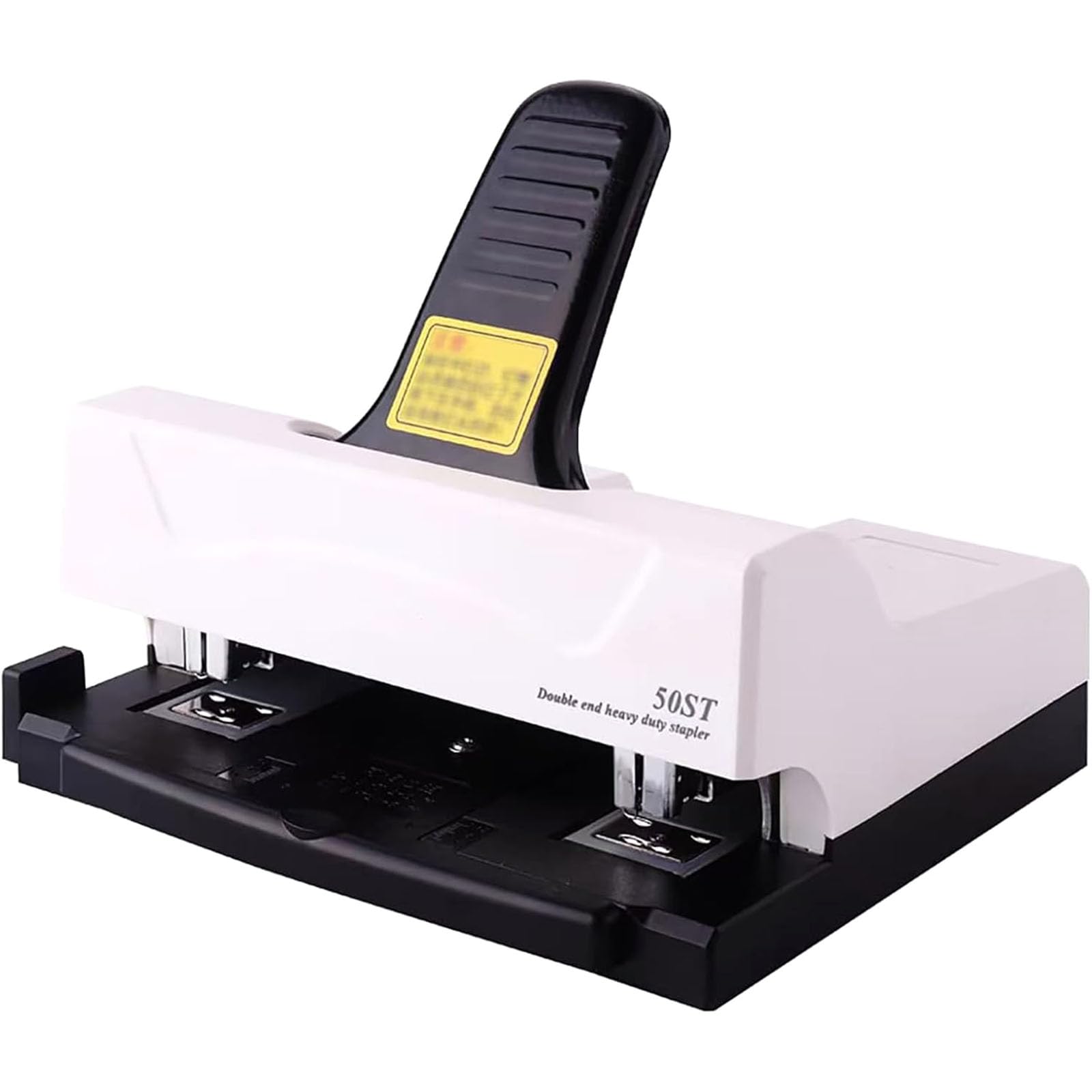Rilegatrice per carta resistente, pinzatrice manuale a doppio foro, profondità carta regolabile 2-15 mm, rilega fino a 50 fogli, ideale per ufficio, casa, scuola