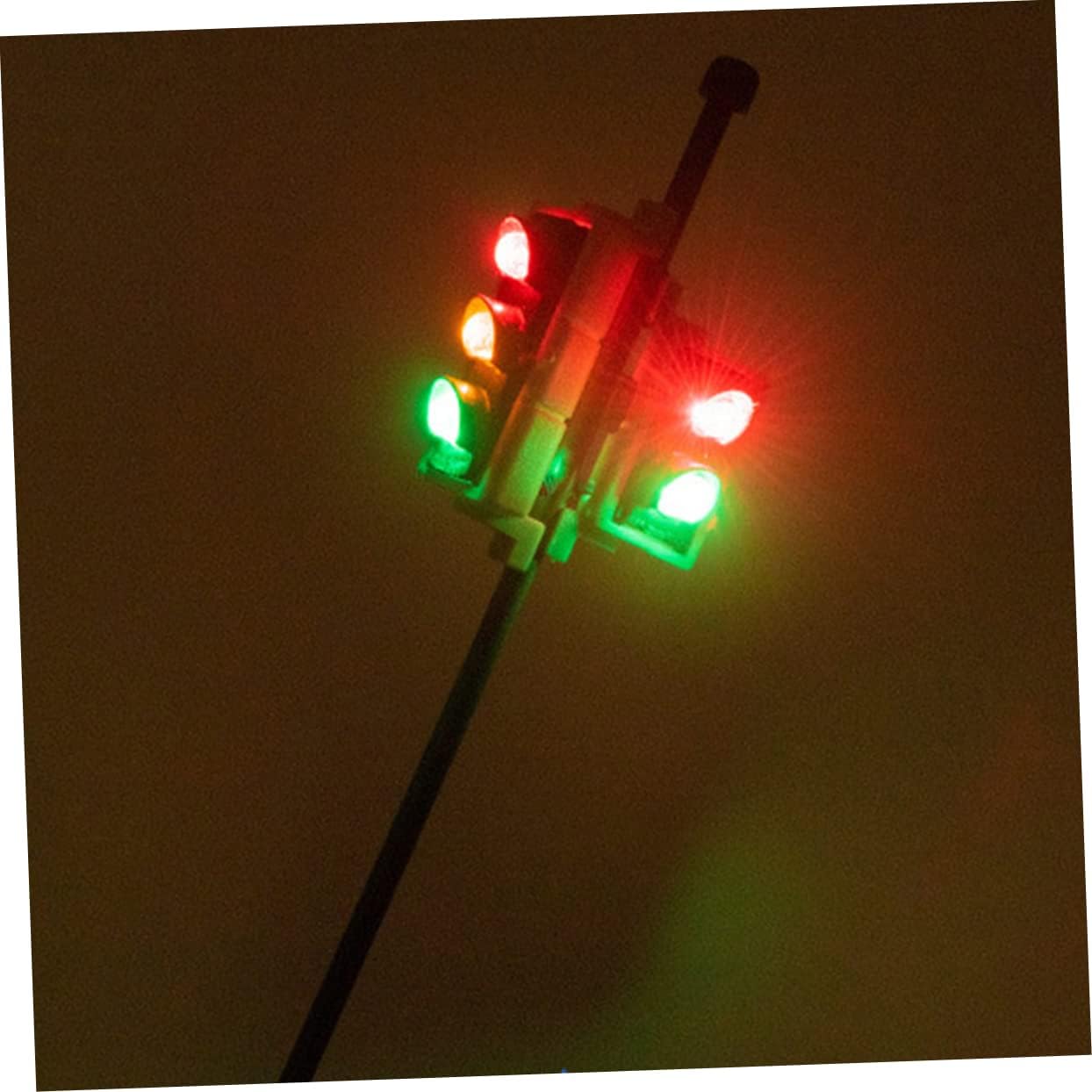 VILLCASE 4pcs Traffic Lamp Model for Sand Table Decor Miniature Signal Light for Landscape Design for Road Track Architecture and Landscape Scenes