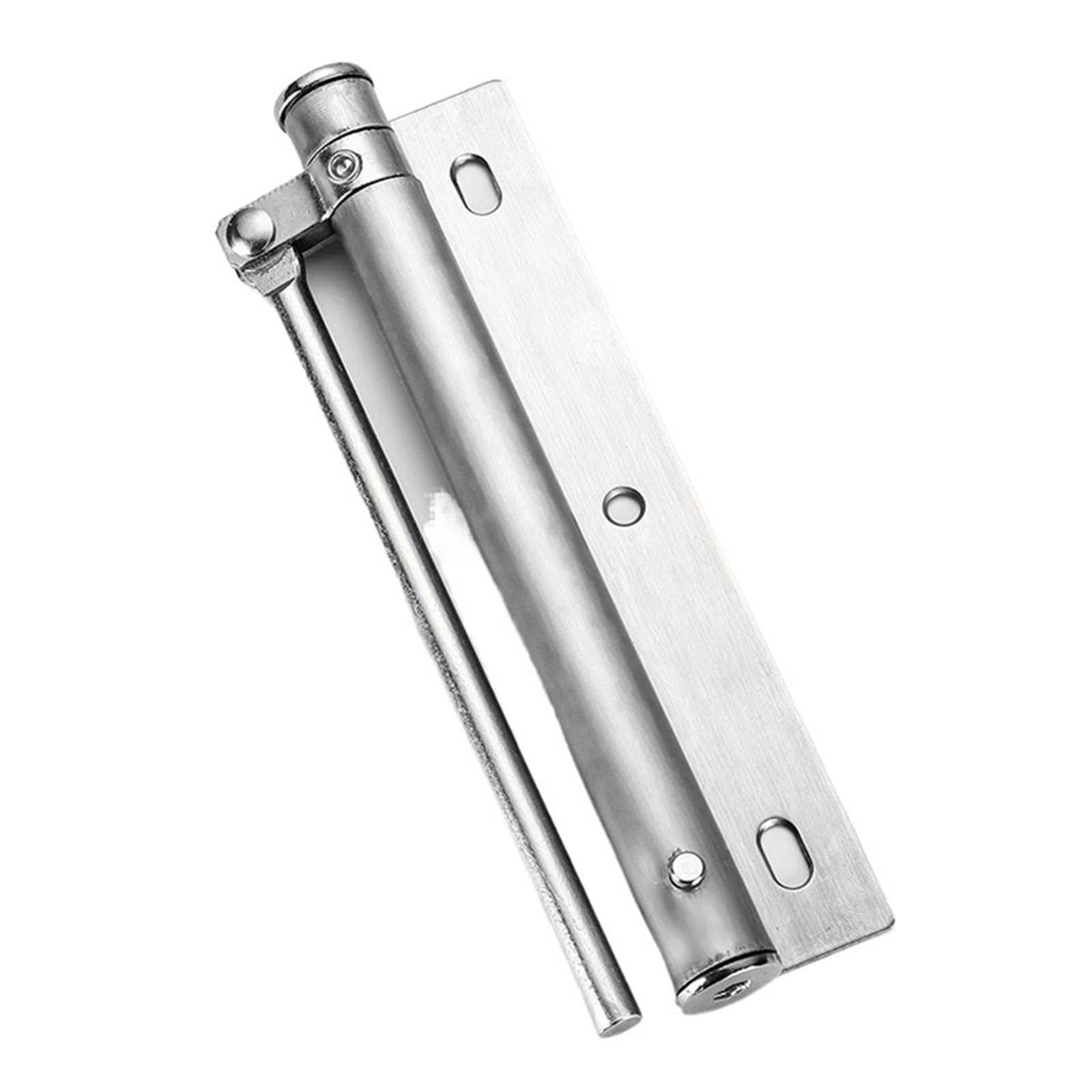 Adjustable Door Closer Aluminum Alloy Spring Soft Close Heavy Duty Hardware(Silver)