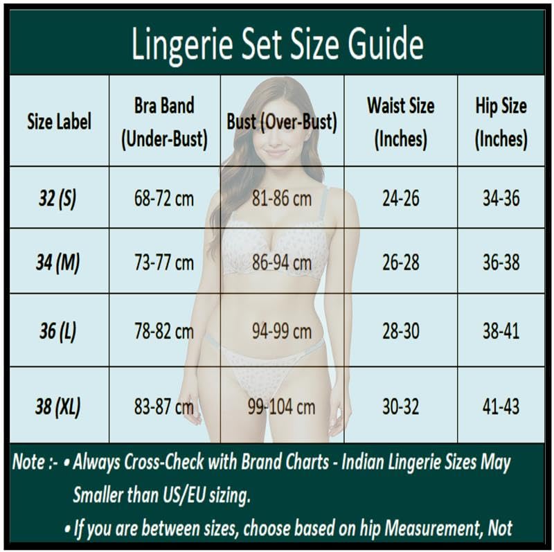 Image of Fashiol Women's Padded Wired Lingerie Set with Adjustable Glitter Straps & Heart Print Bra and Panty Set