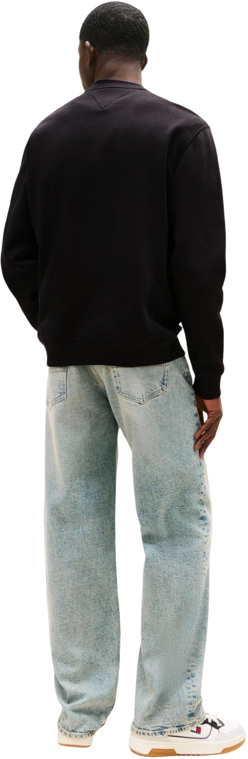 Tommy Jeans Herren Sweatshirt Regular Fit Flag Fleece Rundhalsausschnitt