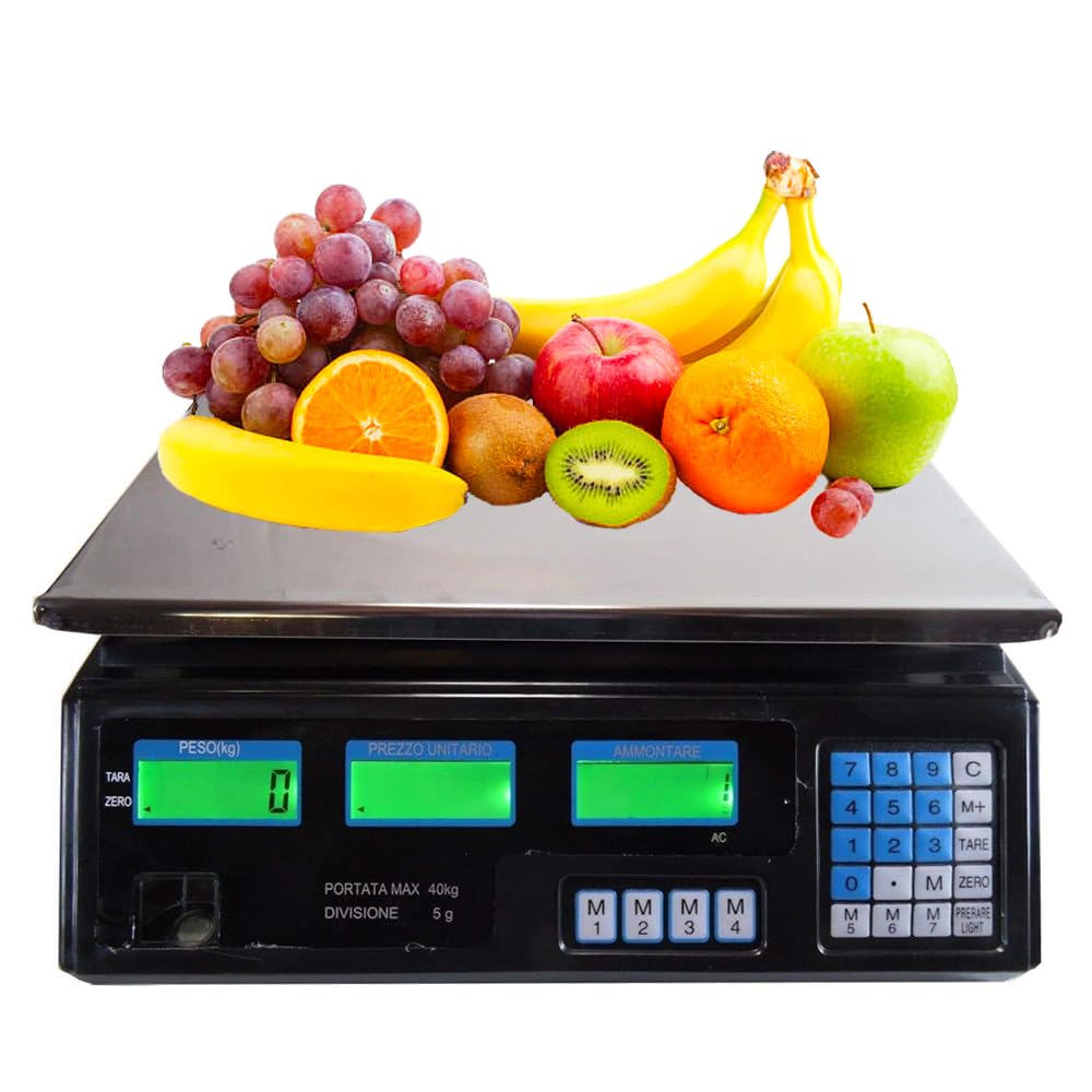 Báscula electrónica de 40 kg de cocina digital y profesional con pantalla LCD de alta precisión