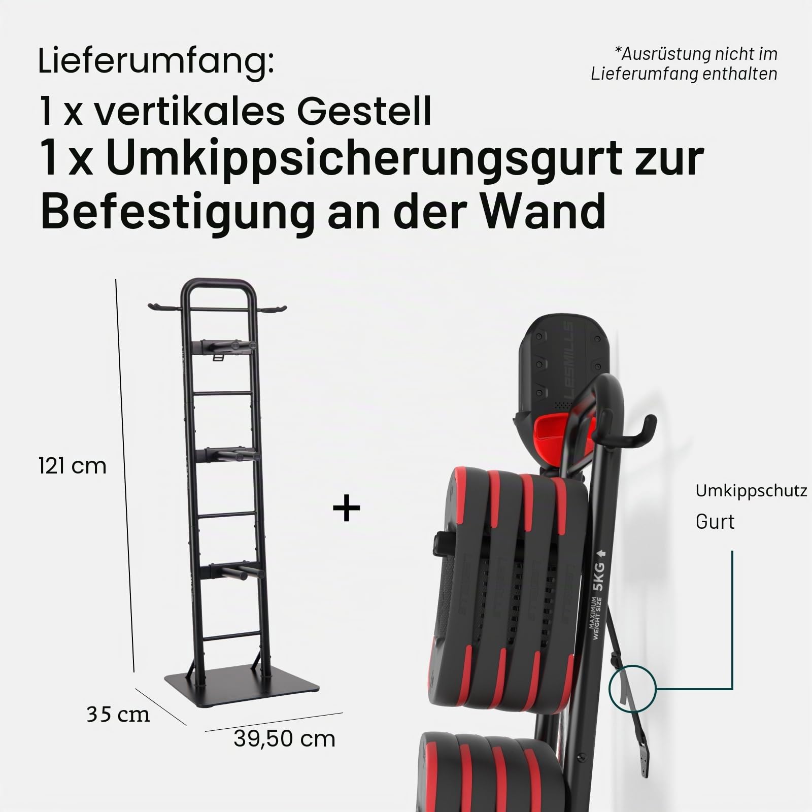 Les Mills Vertical Storage Rack for Exercise Equipment