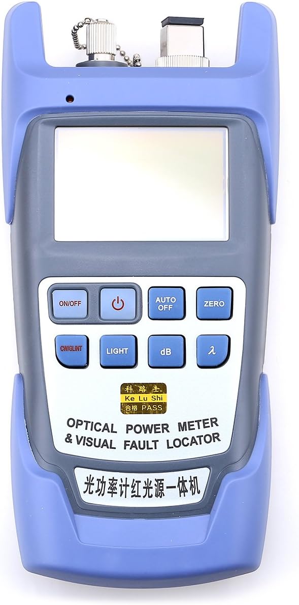 All-in-one Optical Fiber Cable Tester Fiber Optical Power Meter -70 to +10dbm with Function of Visual Fault Locator 5KM for SC/ FC/ ST Interfaces CATV Test