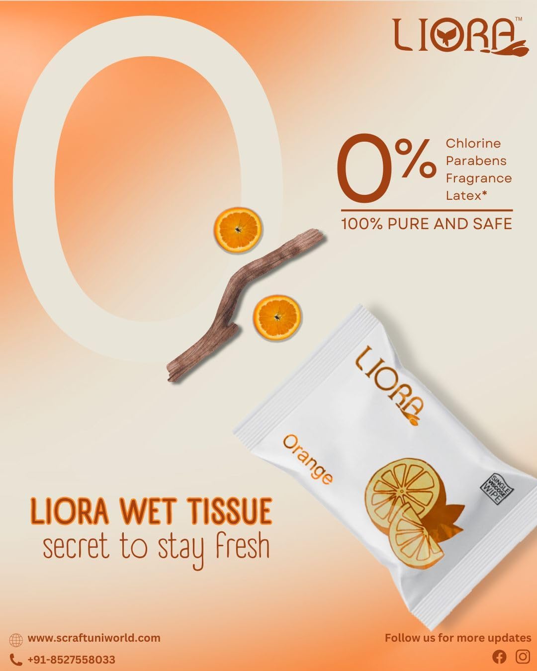 Liora Single Face Cleaning Wet Wipes Facial Wash Multi-Purpose for Men and Women Pack of 500-image-6