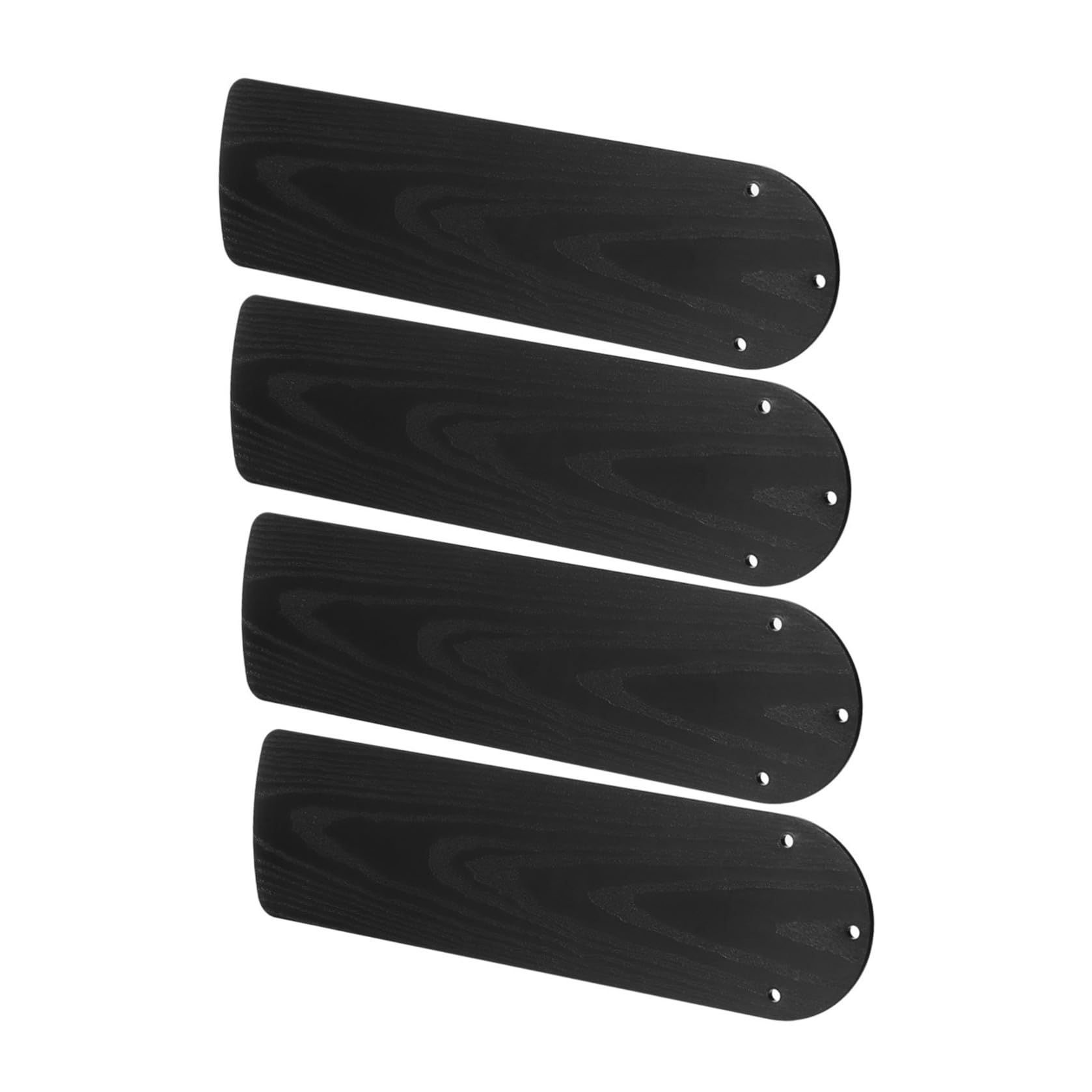 BESPORTBLE Aspas de plástico para ventilador de techo, 4 piezas, acabado imitación madera, 21 pulgadas, color negro, repuesto para ventiladores de 52 pulgadas, para varias habitaciones