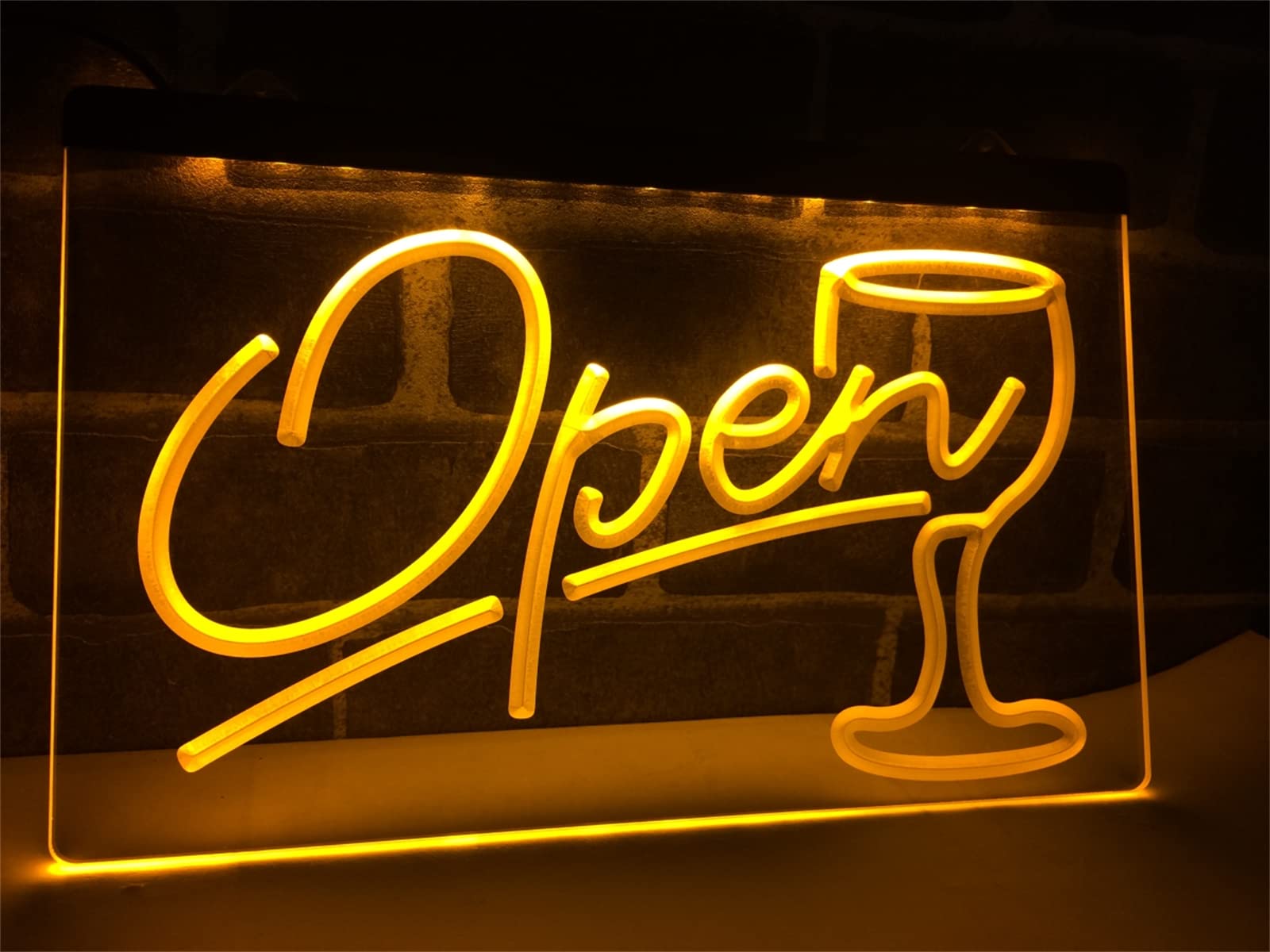 Niestandardowy neon LED do winiarni, podświetlany przez USB wyświetlacz 3D neony do lampek nocnych do dekoracji ścian pubów,Rgb,40x30cm