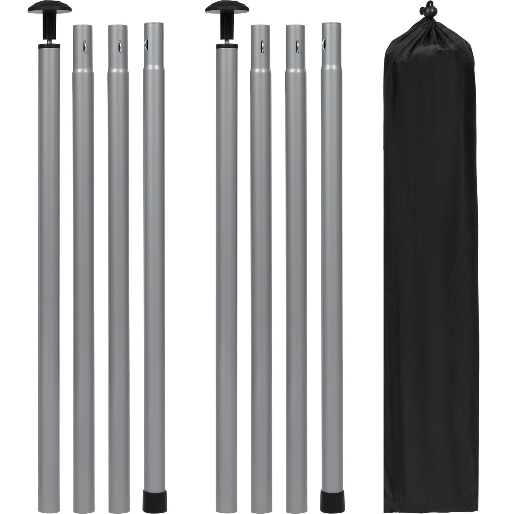 Photo 1 of *** ONE SET ONLY ***
REDCAMP Heavy Duty 82in Adjustable Tent Poles Set of 2 Portable Tarp Poles