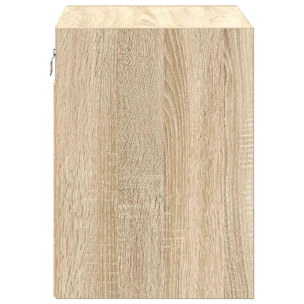 INLIFE Garagen-Wandschränke 2 STK. Sonoma-Eiche Holzwerkstoff,Wirtschaft & Industrie,Gewerbliche Lagerung,Industrieschränke,Braun,14.95 KG,860630