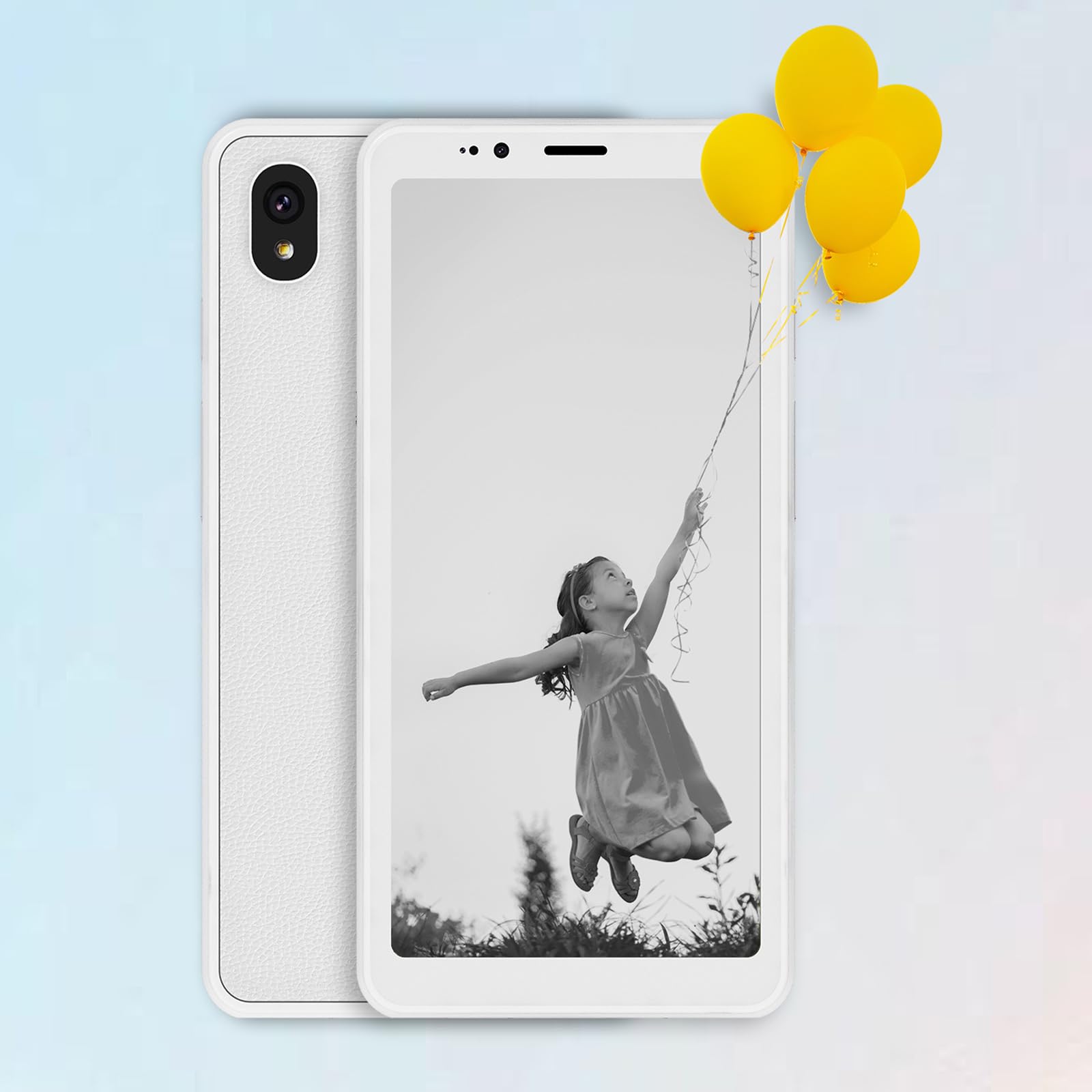 Bigme HiBreakS Black and White Epaper Smart Phone,3300mAh Battery, 8-Core Processor, 6GB+128GB, 5.84 Inch Mobile Phone,White