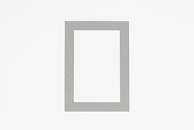 11x14 Mat Bevel Cut for 8x12 Photos - Acid Free Mid Grey Precut Matboard - for Pictures, Photos, Framing - 4-ply Thickness